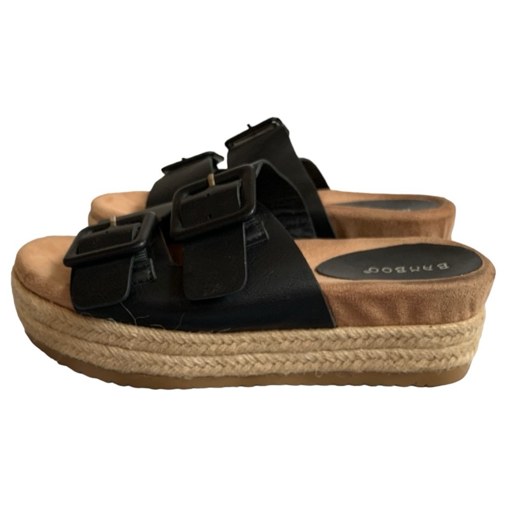 🎉 Bundle 3/$10 Bamboo Buckle Slides Women’s Size 7